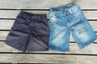 2x Kurze Hose Jeans Shorts Bermuda in Gr. 104 / 110 Niedersachsen - Nordsehl Vorschau