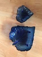 2 Glas Schalen in blauem Blatt Design Rheinland-Pfalz - Altrip Vorschau