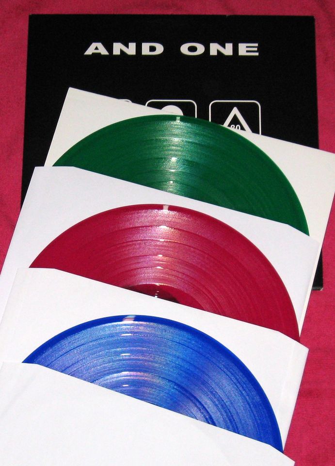 AND ONE Trilogie 2014 Magnet 3 LP Color Vinyl Set EBM Depeche in Sulzbach a. Main