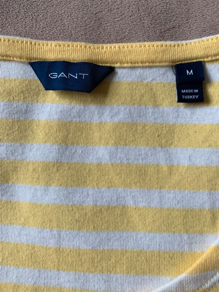 Shirt von Gant, Größe S, 3/4 Arm, Gelb/ Weiß gestreift in Berlin