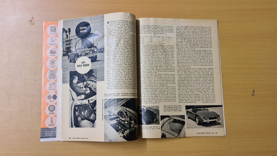 Motor Trend Magazin Januar 1956 / Rambler, Ford, Cadillac Custom in Besigheim