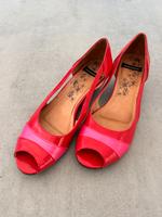 Pumps niedrig 4 cm Vagabond 38 rot pink offene Spitze Bayern - Neuburg a.d. Donau Vorschau