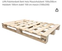 Bett  Palettenbett Palette Holz 100x200 cm Nordrhein-Westfalen - Brühl Vorschau