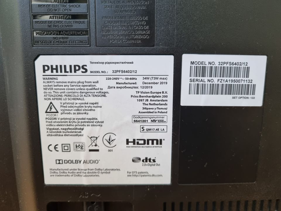 PHILIPS 32PFS6402/12, 32" Full HD, Android TV, Ambient Light in Dettingen an der Iller
