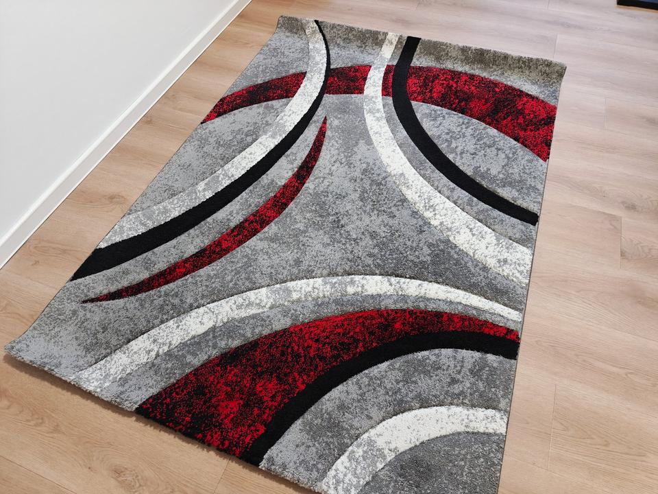 Designer Teppich, abstrakts Muster, 120 x 170 in Wienburg
