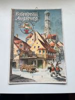 Hasenbräu Augsburg Pappschild ( Kalender) Bayern - Genderkingen Vorschau