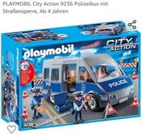 Playmobil -9236 Polizeibus mit Straßensperre- zzgl. Versand Sachsen-Anhalt - Hermsdorf Vorschau