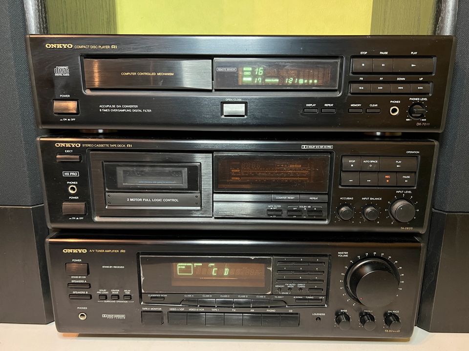 Stereoanlage ONKYO TX-SV9030 CD Kassette & 2x HECO Reflex 35MK2 in Bocholt