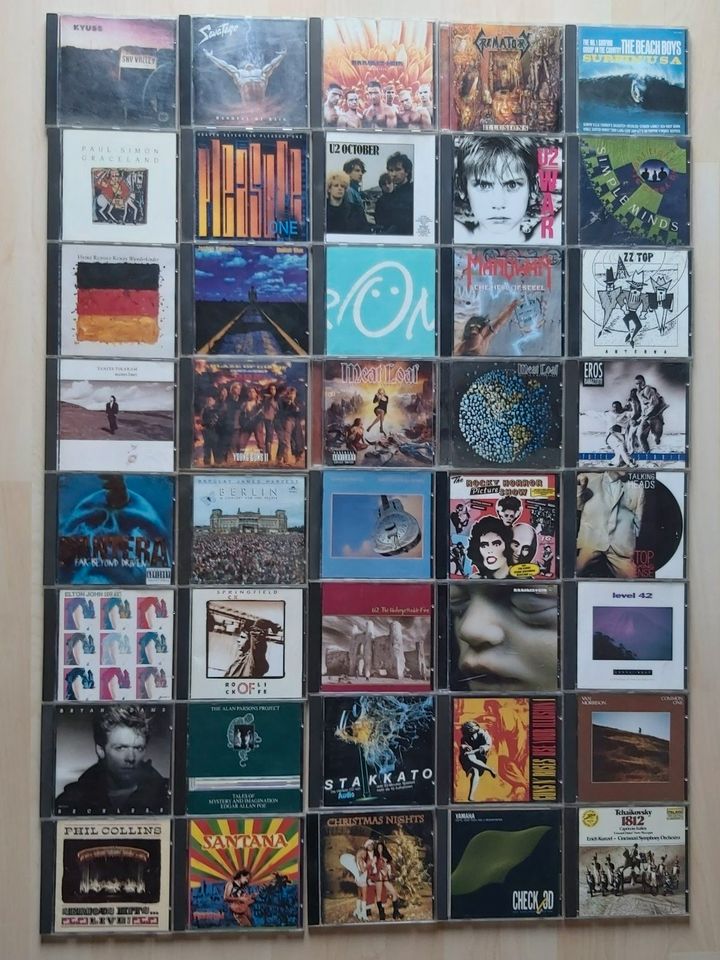 CD-Sammlung, 123 Stück, Rock+Pop+Hardrock, ab 70er in Bönnigheim
