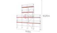 Gerüst Giebel 82 qm Alu-Gerüst 10 x 10,2m mit Bordbretter Baden-Württemberg - Schwäbisch Hall Vorschau