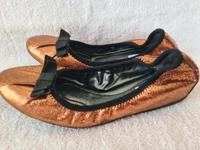 GEOX ECHTLEDER DAMEN BALLERINA BRONZE/SCHWARZ GR.36 - NEU Bayern - Dittelbrunn Vorschau