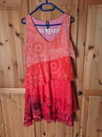Sommerkleid Desigual, Chiffon rot/Orange, Grösse 38 Hessen - Neu-Isenburg Vorschau