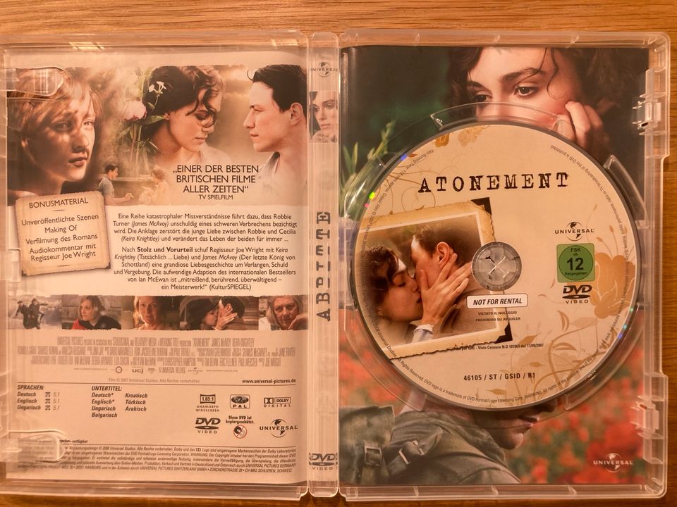 Abbitte - Keira Knightley & James McAvoy - DVD - Liebesfilm Film in Alzenau