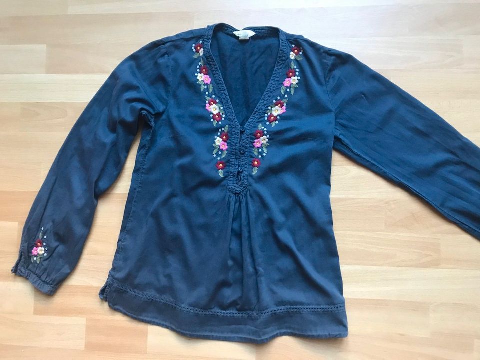 Tunika Bluse Stickerei Blumen Folklore Hippie LOGG 34 in Oranienburg