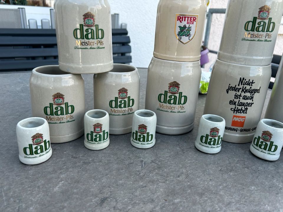 Krüge DAB/Ritter Pils 15 Stück verschiedene Größen Nachlass in Dortmund