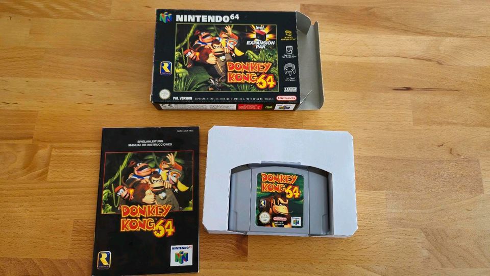 Nintendo 64 Donkey Kong 64 OVP CIB N64 in Pliezhausen