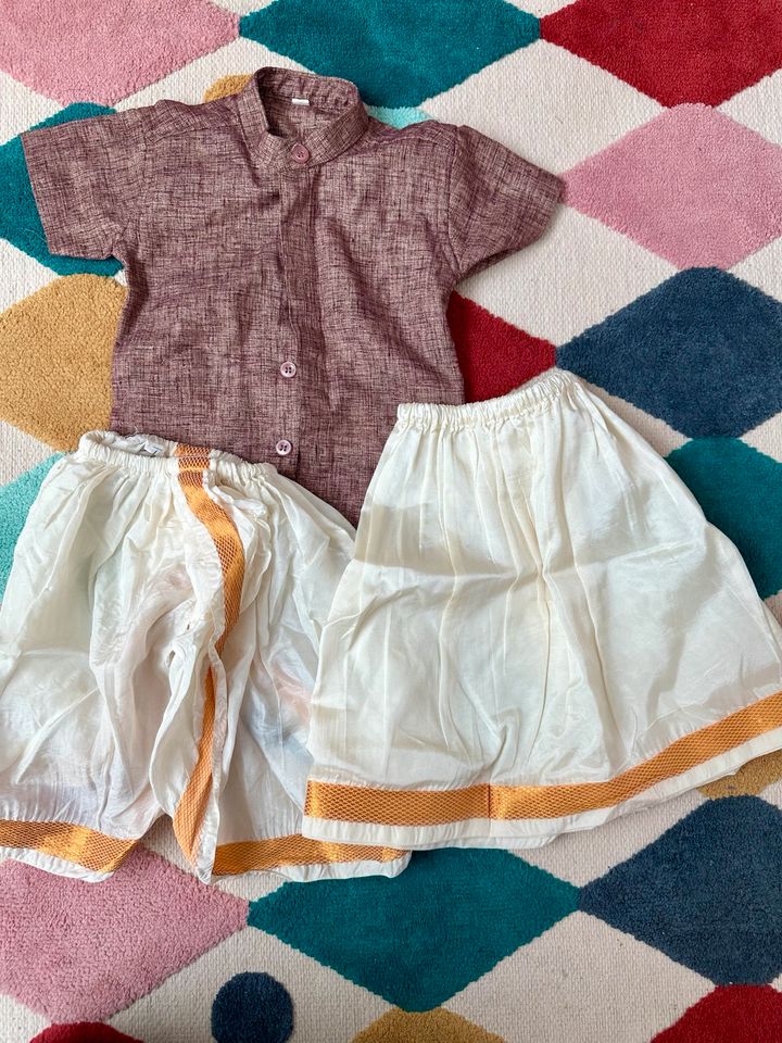 Hemd und Hose und Rock - Indische Panchagajam, Dhoti und Shirt in Wiesbaden