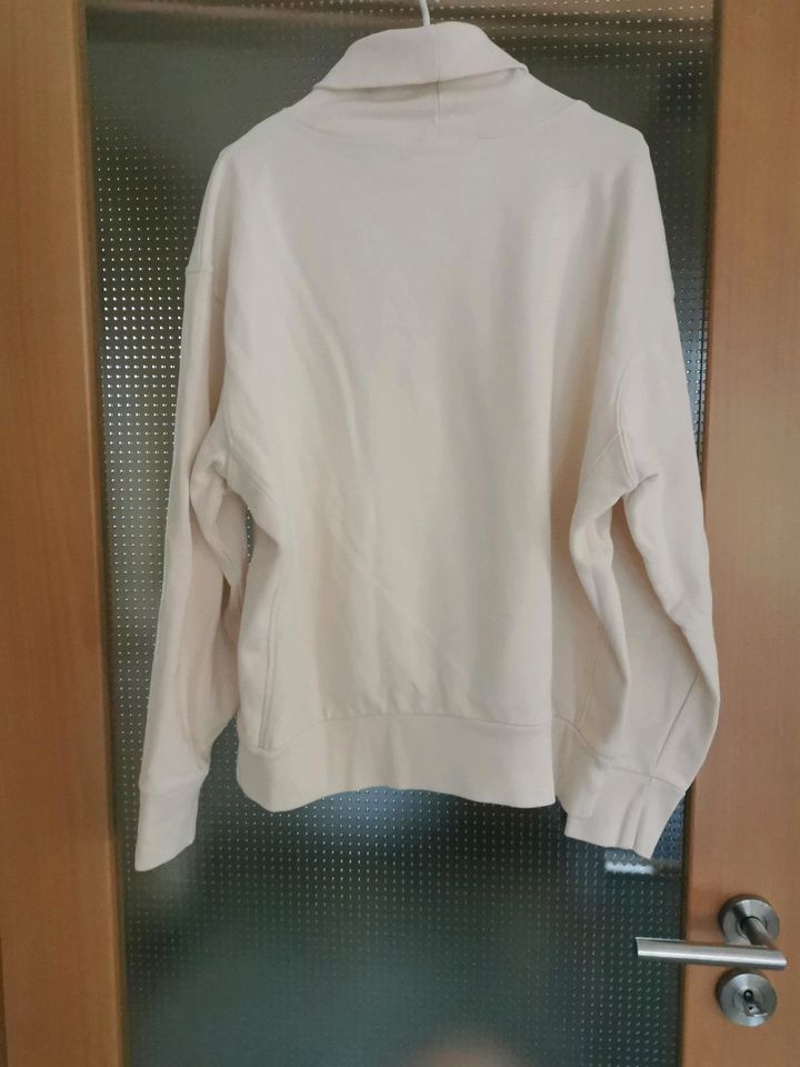 Sweatshirt in Pulliform Rollkragen  "Zara" Gr. L in Marl