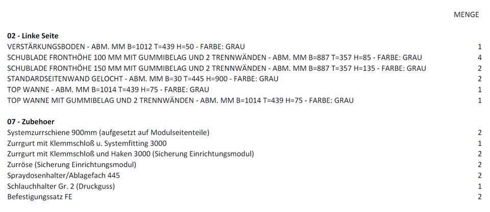 Fahrzeugeinrichtung Firma Bästlein Top Zustand in Malleichen