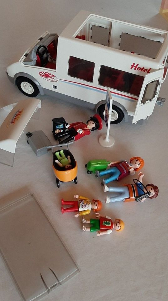 Playmobil 5265 Ferienhotel, Zusatzetage Suite, Disco, Hotelbus in Nazza