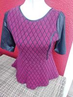 Bodyflirt Bluse schwarz rot Kunstleder Gr. 40/42 neu Bayern - Mantel Vorschau