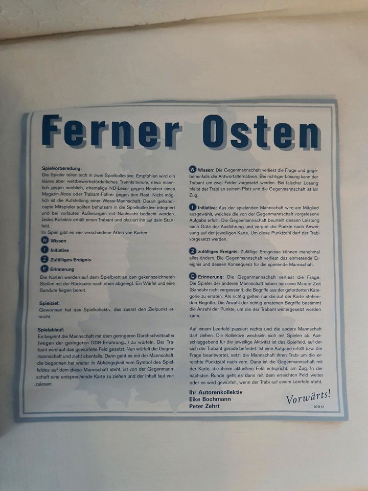 Würfel Spiel Verner Osten DDR. in Bad Lauterberg im Harz