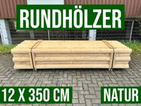 Palisade Rundholz Schneefangholz Stangen Holz - 12 x 350 - NATUR Nordrhein-Westfalen - Lennestadt Vorschau