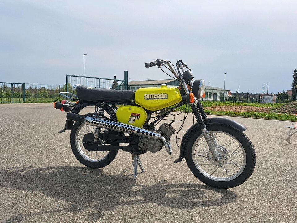 Simson S51 4Gang Baujahr 1987 mit 60km/h Papieren in Altenburg