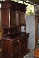 Schrank Aufsatzschrank Buffetschrank 1890 mit Glastüren Niedersachsen - Papenburg Vorschau