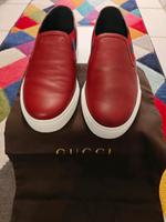 Neu - Gucci Schuhe Leder rot Gr. 8,5 Hessen - Gießen Vorschau