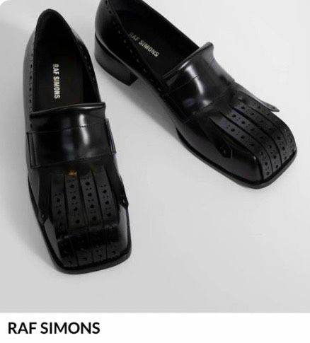 RAF Simons Herren echt Leder Schuhe Schwarz Gr.43 Neu in Essen