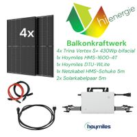 BALKONKRAFTWERK SET 1720W/1600W Hoymiles PV Photovoltaik bifacial Thüringen - Leinefelde-Worbis Vorschau