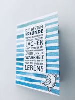 Selbstgebastelte Karte Freundschaft Freunde mit Effekt Niedersachsen - Braunschweig Vorschau