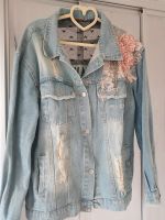 Exclusive Jeans-Jacke mit Blüten + Tüll Größe 42 Baden-Württemberg - Berghülen Vorschau