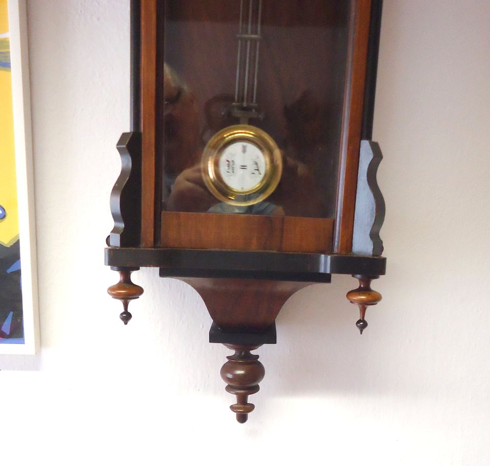 Lenzkirch Regulator Wanduhr Pendeluhr ca.:1876 Spiralgong in Attenkirchen