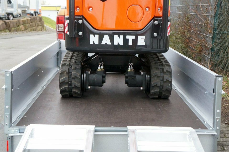 Minibagger Nante NT10 + Anhänger mit Rampen *9499,- EUR in Frechen