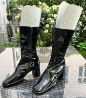 ital. Stiefel, echt Lackleder schwarz, Damen Gr. 39 Berlin - Steglitz Vorschau