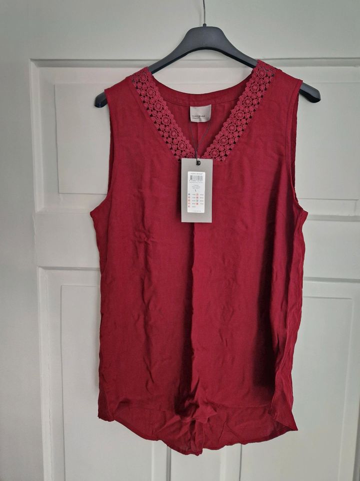 *NEU* Vero Moda | Bluse, Top  | Gr. L | rot, dunkelrot | Spitze in Osterhofen