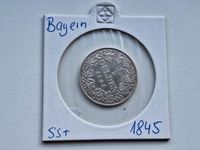Königreich Bayern ½ 1/2 Halber Gulden 1845 König Ludwig I. Silber Münze ss+ Saarland - Homburg Vorschau