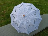 Weißer Schirm Spitze 68 cm Durchmesser, Hochzeit Fotoshooting Niedersachsen - Northeim Vorschau