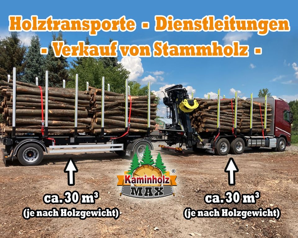 ab 4 m³ bis 35 m³ -  bis 40 Km um Halle Merseburg Petersberg Wettin Kaminholz, Brennholz, Feuerholz, Holzvergaser, Kamin, Holz, Feuer, Brenn in Halle