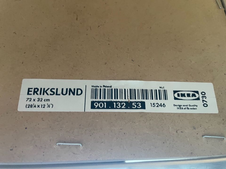 IKEA Bild Erikslund Steine grau Silber Rahmen in Düsseldorf