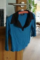 Vintage y2k Shirt Blusentop crop kurz petrol Kragen Ausschnitt Niedersachsen - Bückeburg Vorschau