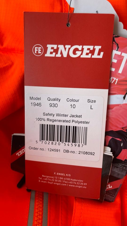 Warnschutz Winterjacke Engel Größe L NEU!!! in Bornheim