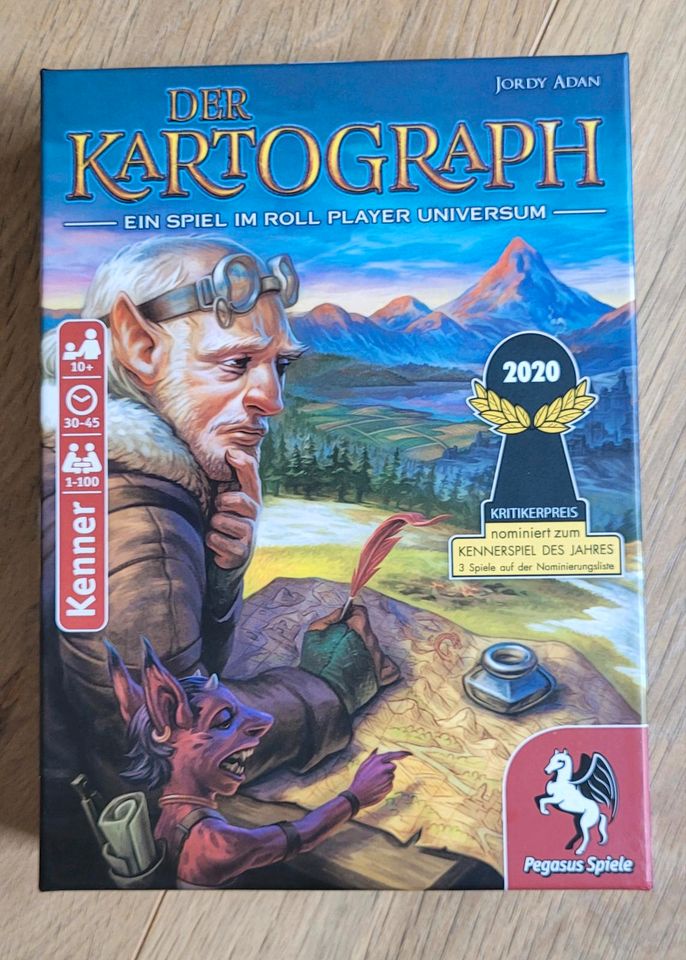 Gesellschaftsspiel "Der Kartograph" von Pegasus Spiele in Brüggen