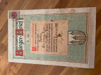 Bürgerbrief der Stadt Holzminden von 1909, Erwerb des Bürgerrecht Niedersachsen - Garbsen Vorschau