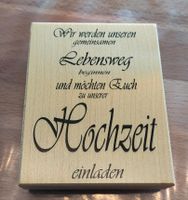 Embossing Stempel, Einladung zur Hochzeit, groß Baden-Württemberg - Kraichtal Vorschau