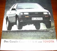 1983: Prospekt TOYOTA COROLLA COUPÉ GT 16V 16 Seiten Portofrei! Nordrhein-Westfalen - Moers Vorschau