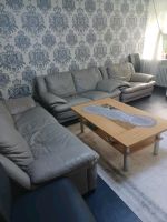 3'er Sofa Set Echt Leder in Grau und ein Tisch Niedersachsen - Hameln Vorschau