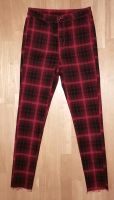 Hose H&M Gr. 36 38 S Karo schwarz rot Slim 2 % Elasthan Divided Bayern - Rieden Vorschau